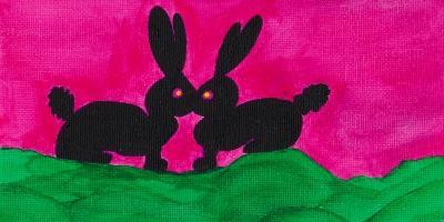 Two Black Rabbits